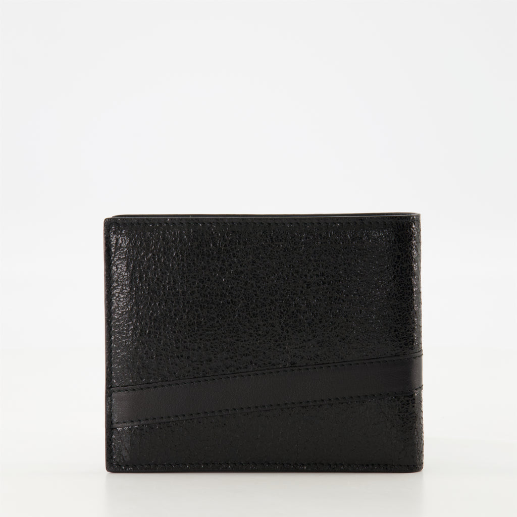 Petite maroquinerie Portefeuille en cuir texturé Dior Noir Homme