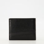 Petite maroquinerie Portefeuille en cuir texturé Dior Noir Homme