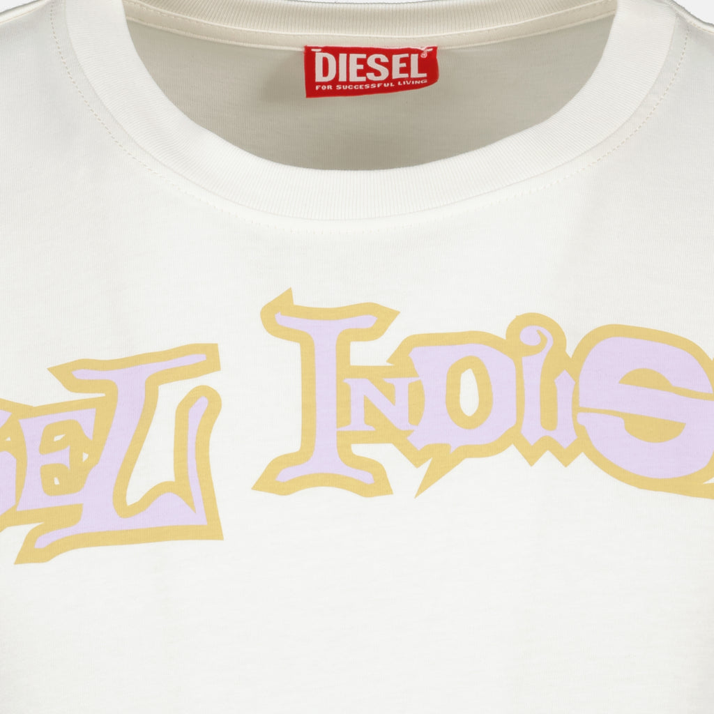 T-shirts T-Boxt-V3 Oversize Bedrucktes T-Shirt Diesel Beige Homme