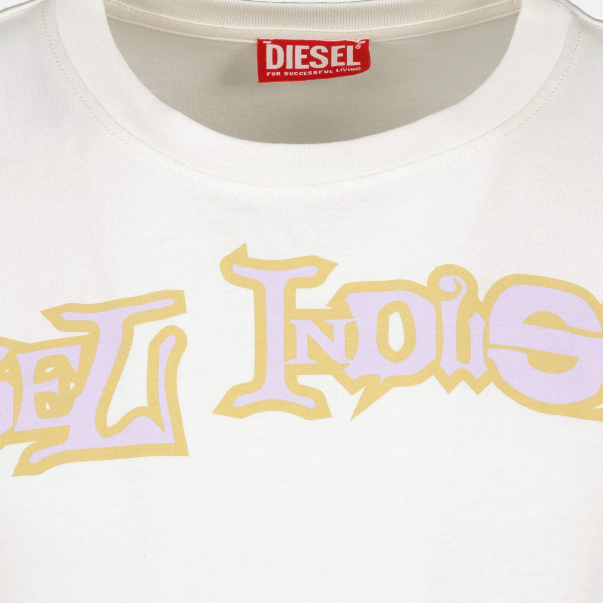 T-shirts T-Boxt-V3 Oversize Bedrucktes T-Shirt Diesel Beige Homme