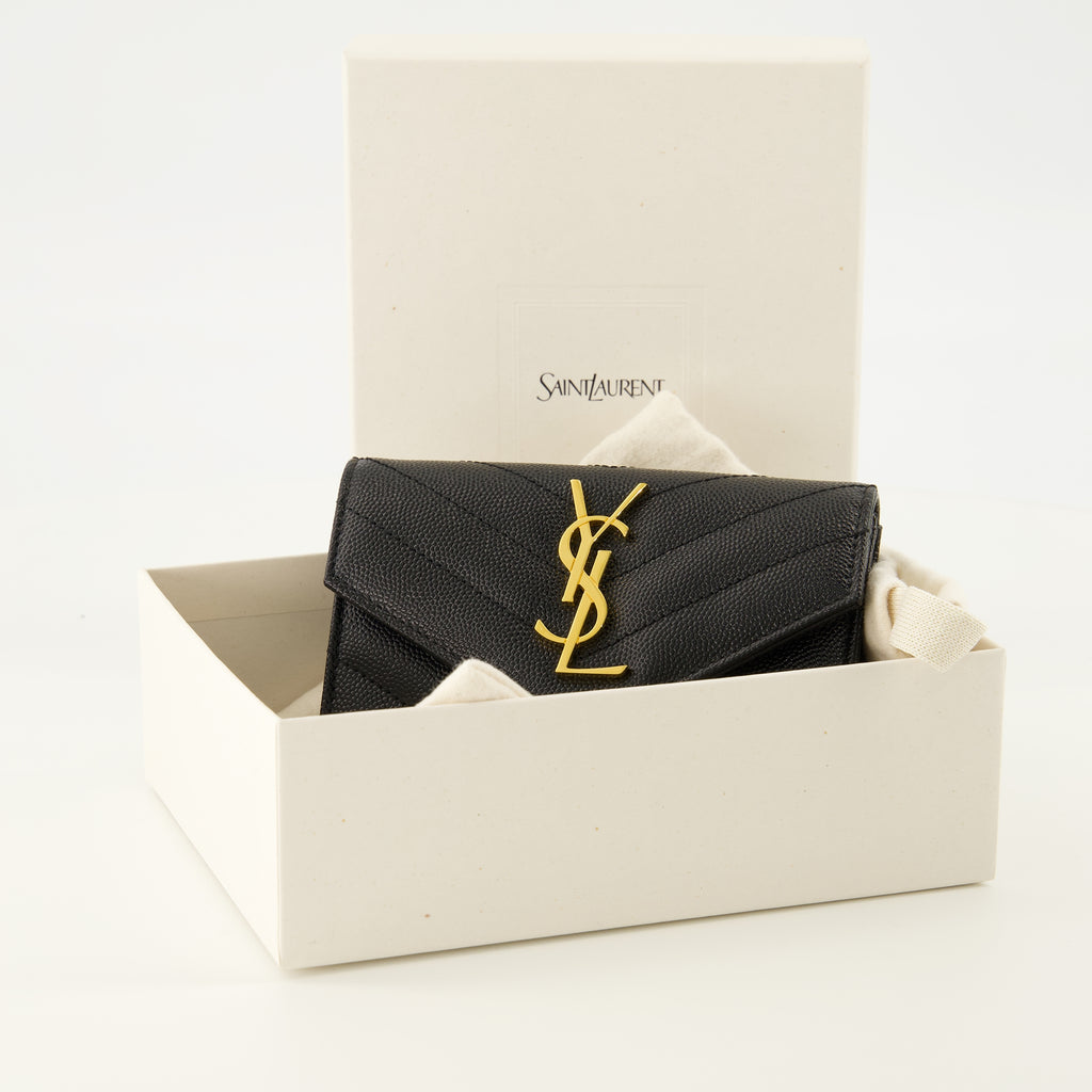 Petite maroquinerie Portafoglio Cassandre Nero Saint Laurent Noir Homme