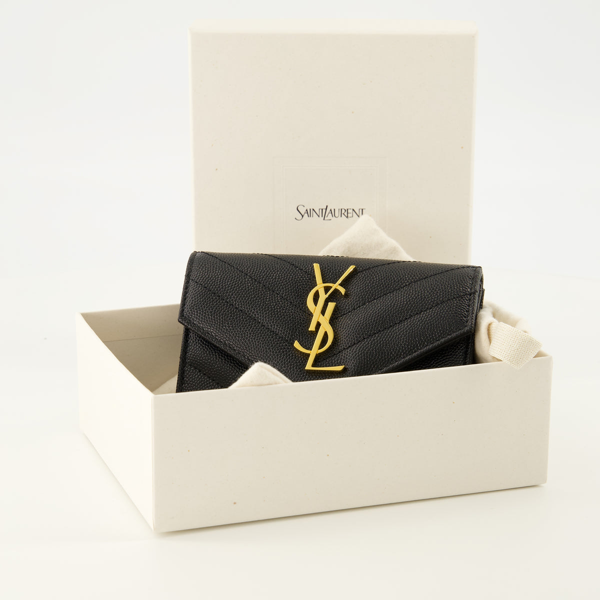 Petite maroquinerie Portafoglio Cassandre Nero Saint Laurent Noir Homme