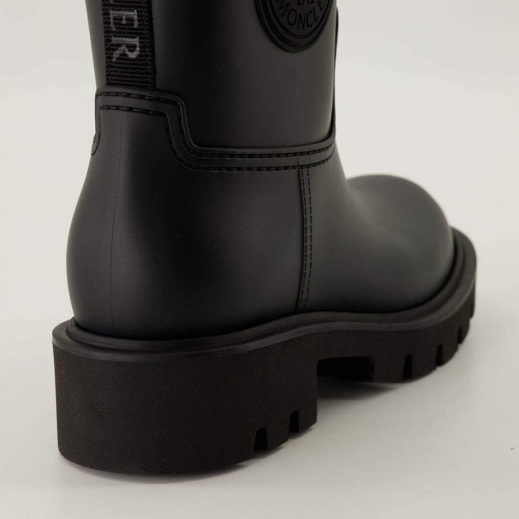Stiefeletten Mini Bottes Kickstream de pluie Moncler Schwarz Femme