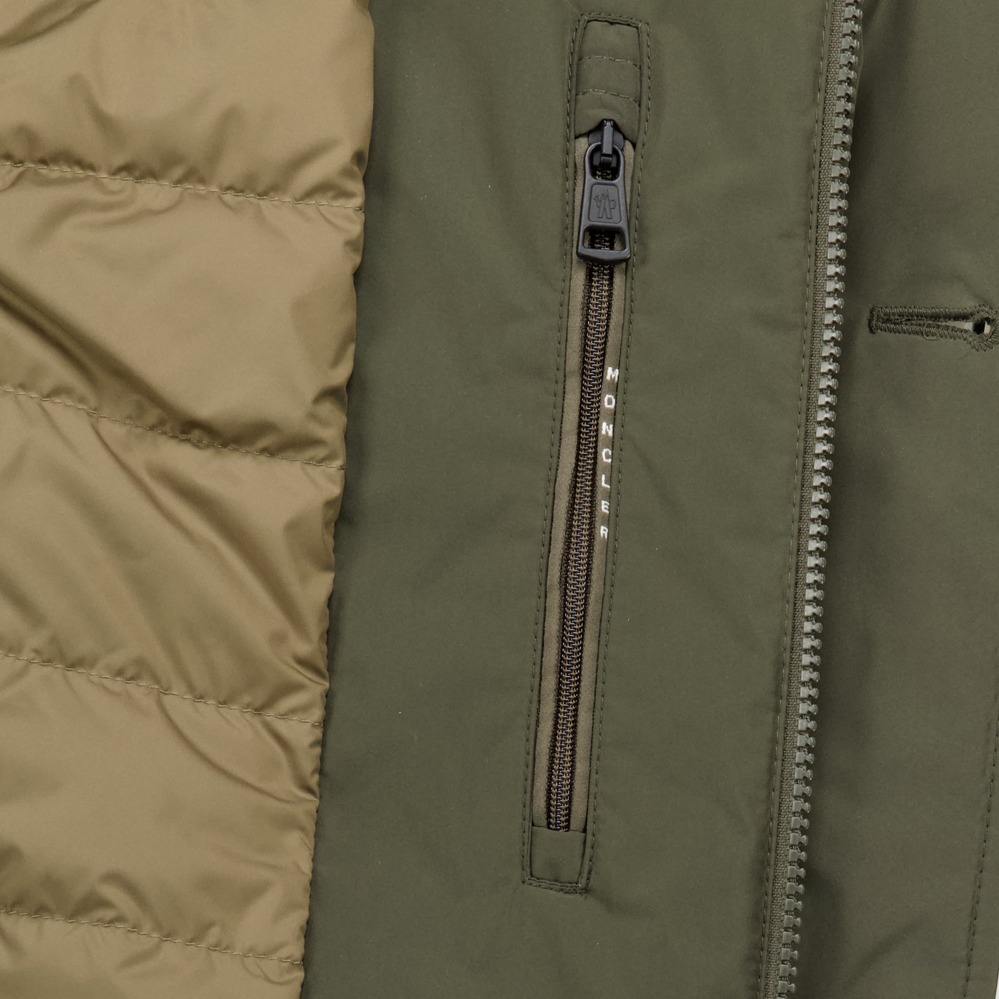 Manteaux Parka Acolchada Evrine en Caqui Moncler Kaki Homme