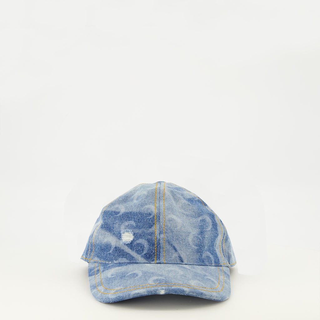 Chapeaux, casquettes et bonnets ムーンデニムキャップ Marine Serre Bleu Femme