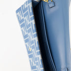 Handbags and shoulder bags Baguette Wallet with Chain Fendi Blue Femme