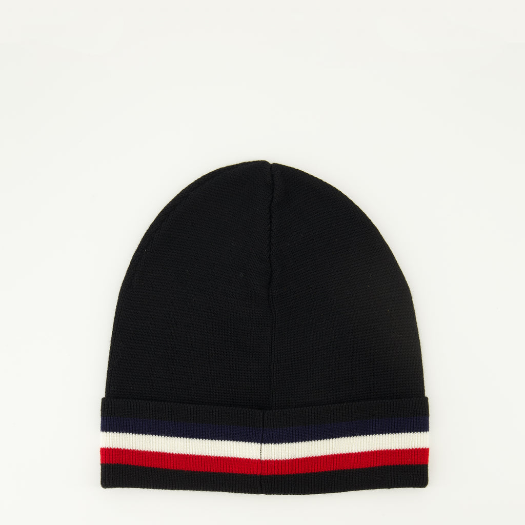 Imagen del gorro tricolor de la marca Moncler para Hombre - Temporada Otoño-Invierno 2025 - Vista Trasera