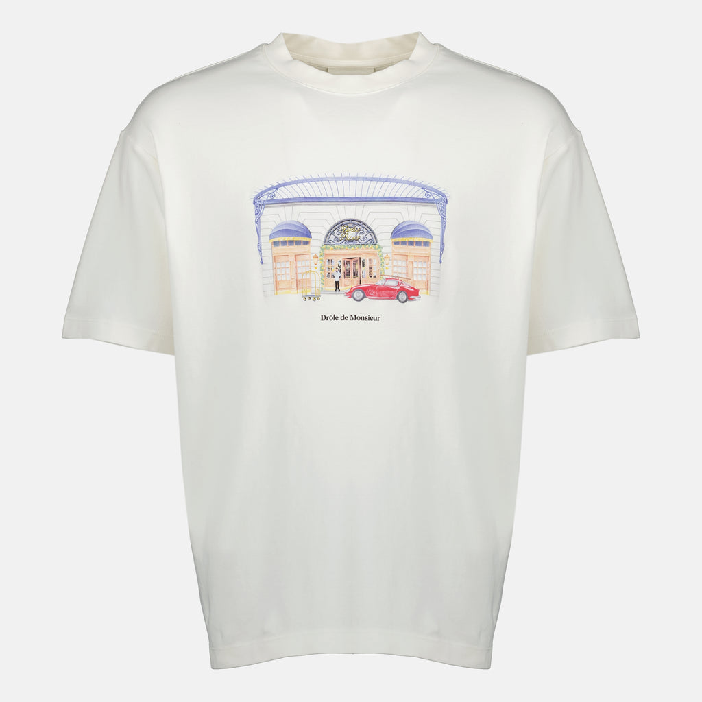 Bild des Drôle Palace T-Shirts der Marke Drole De Monsieur für Männer - Herbst-Winter 2025 - Vorderansicht