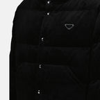 Mäntel Doudoune à logo Prada Schwarz Homme