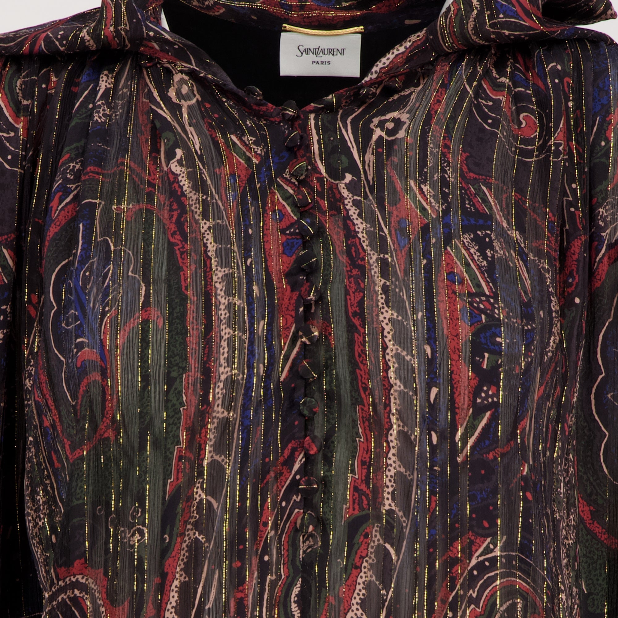 Abiti Abito Lavalier Saint Laurent Viola Femme