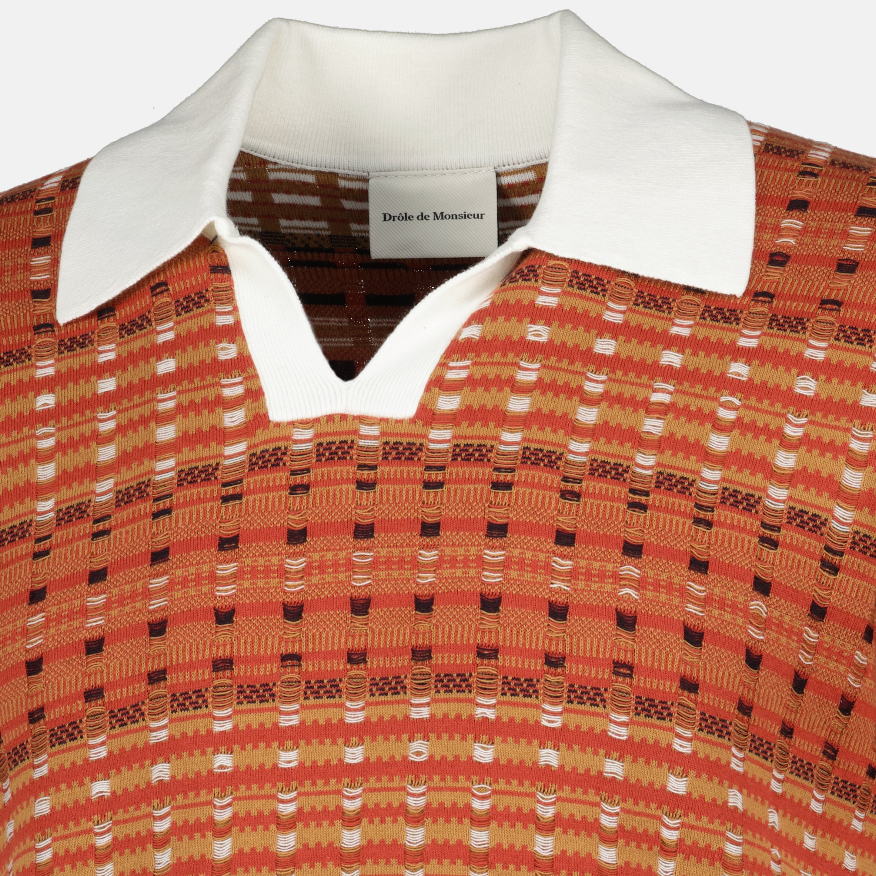 Polos Polo en maille coogie rouge Drole De Monsieur Rouge Homme