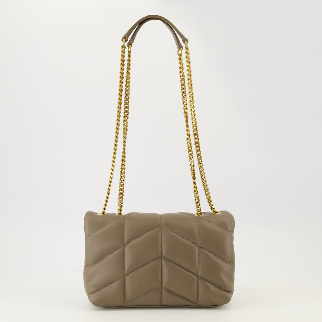 Immagine della borsa Puffer toy in pelle beige di Saint Laurent per donna - Collezione Primavera-Estate 2026 - Vista Posteriore