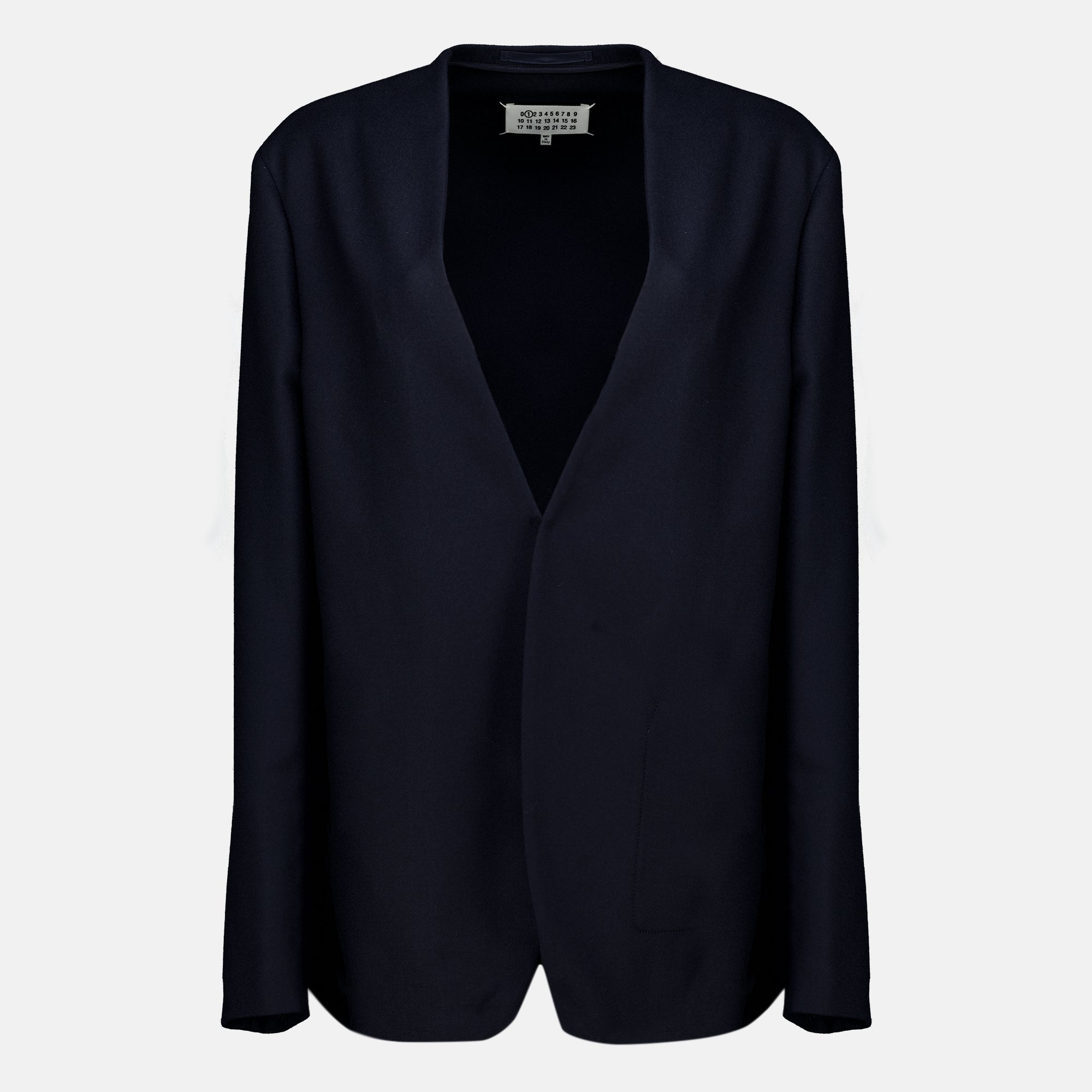 Vestes 네이비 블루 울 재킷 Maison Margiela Bleu foncé Femme