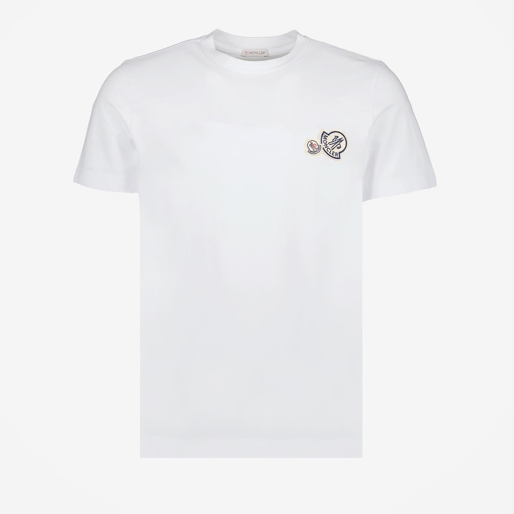 T-shirts T-shirt blanc Moncler Blanc Homme