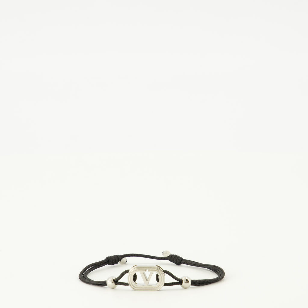 Bijoux ブラックコードオヴァレットブレスレット Valentino Garavani Noir Homme