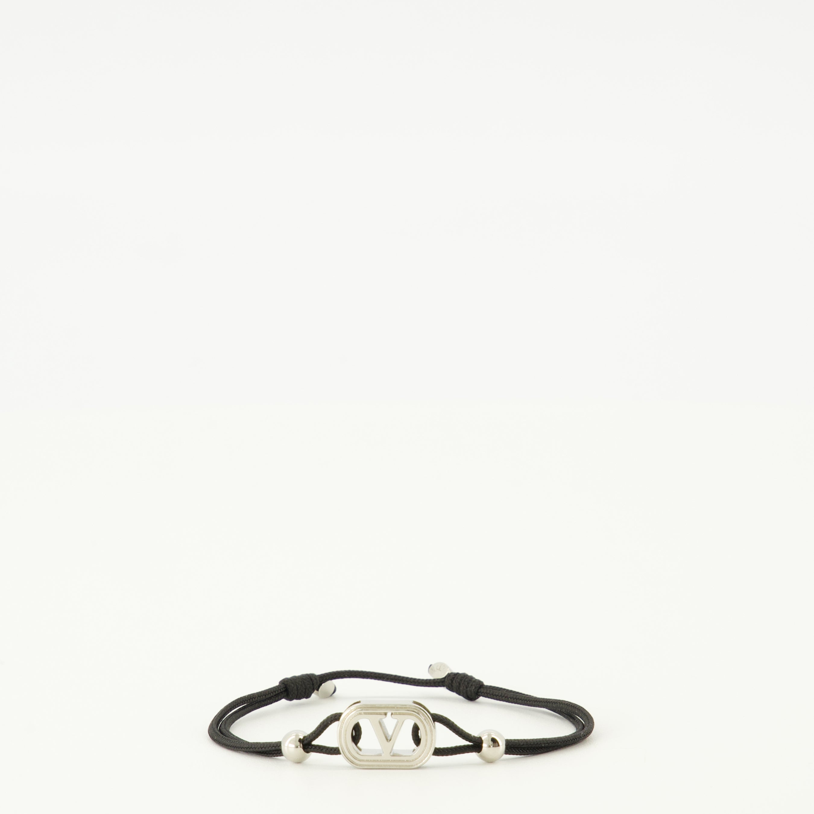 Bijoux ブラックコードオヴァレットブレスレット Valentino Garavani Noir Homme