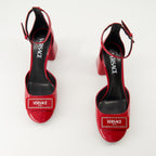 Heels Patent Leather Heels Versace Red Femme