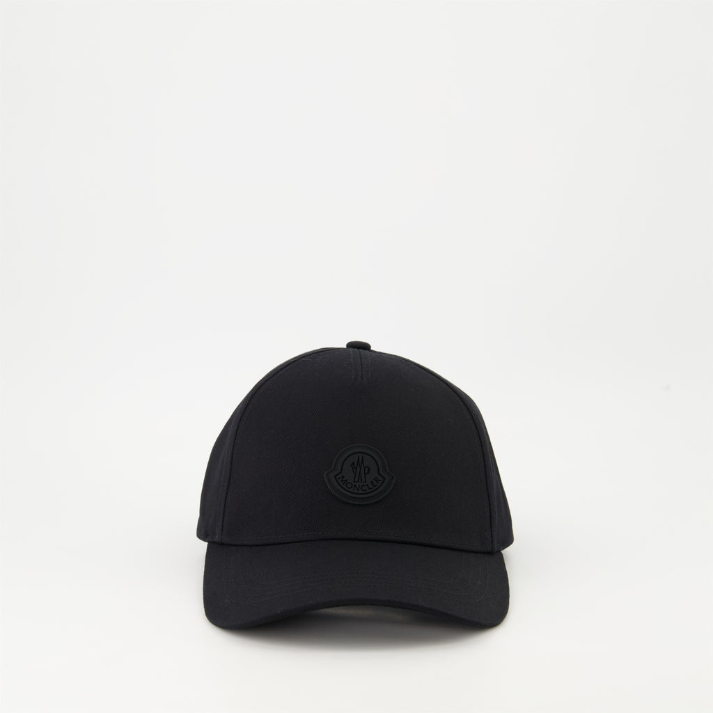 Hats, caps and beanies Logo Cap Moncler Black Homme