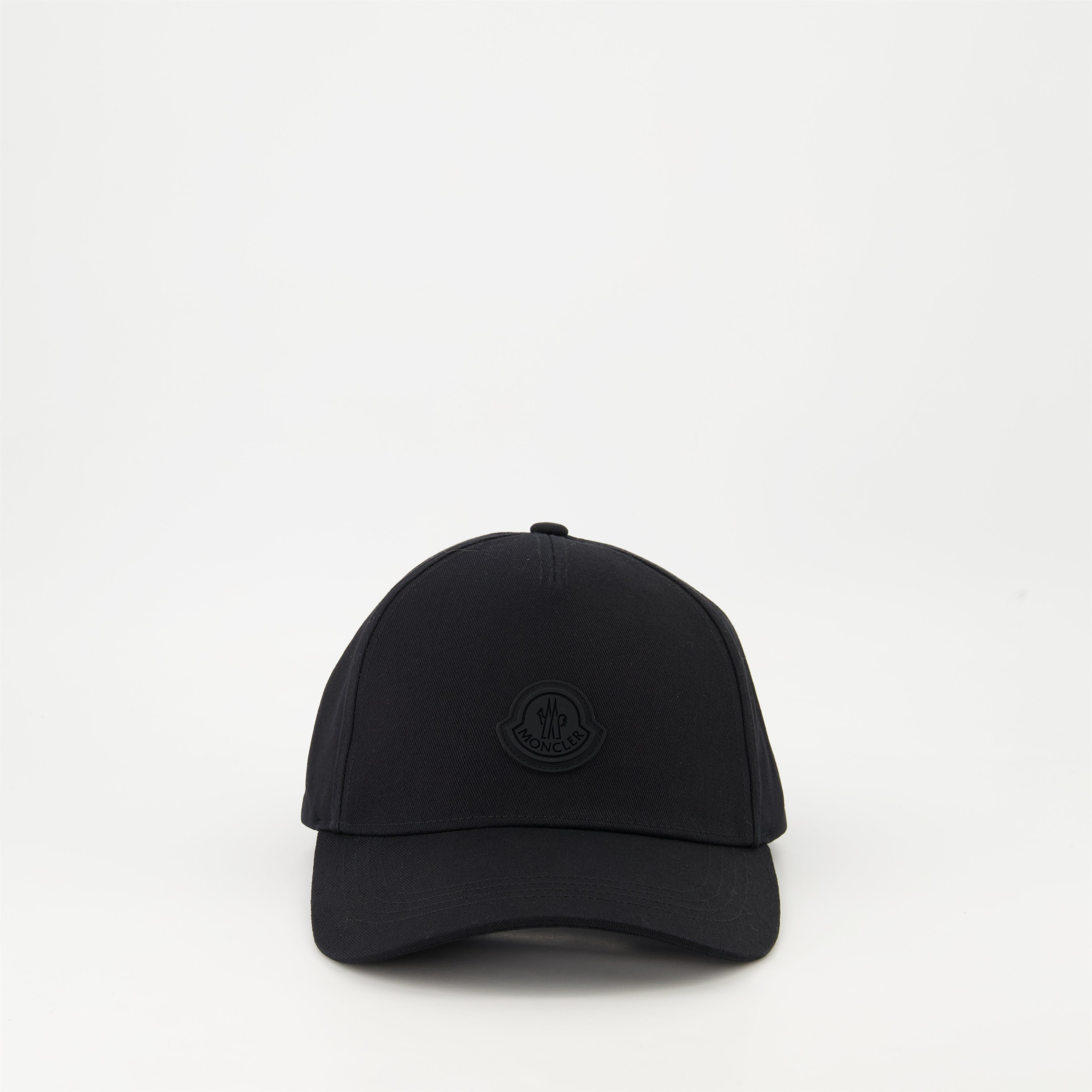 Hats, caps and beanies Logo Cap Moncler Black Homme