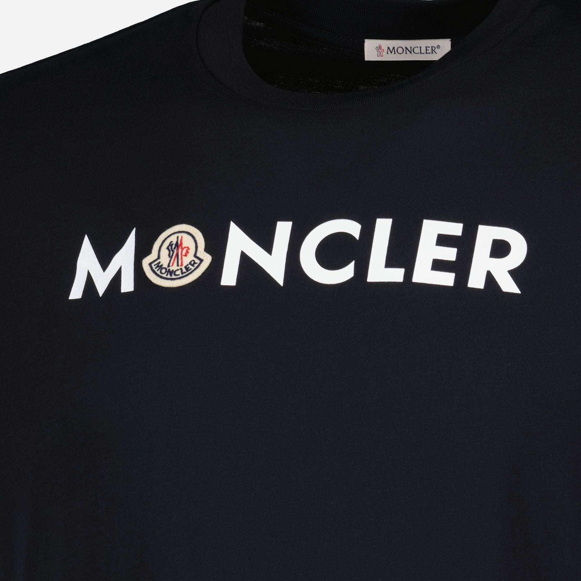 MONCLER ロゴプリント Tシャツ ブラック 【公式通販】