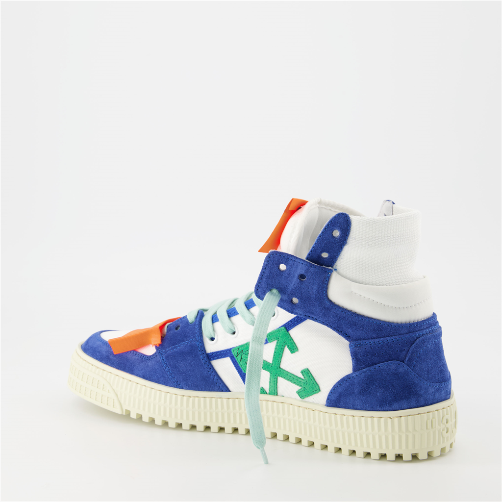 Sneaker OMIA065F22LEA002 0145 white blue Off-White Blau Homme