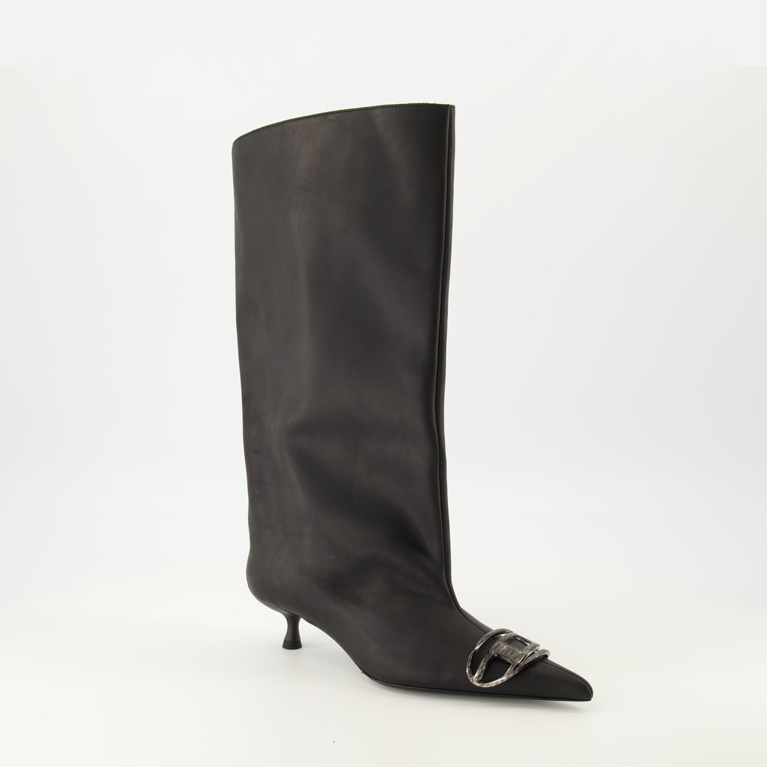 Image de l'article Bottes D-Venus noir de la marque Diesel pour Femme - Saison Automne-Hiver 2025 - Vue trois quarts avant droite