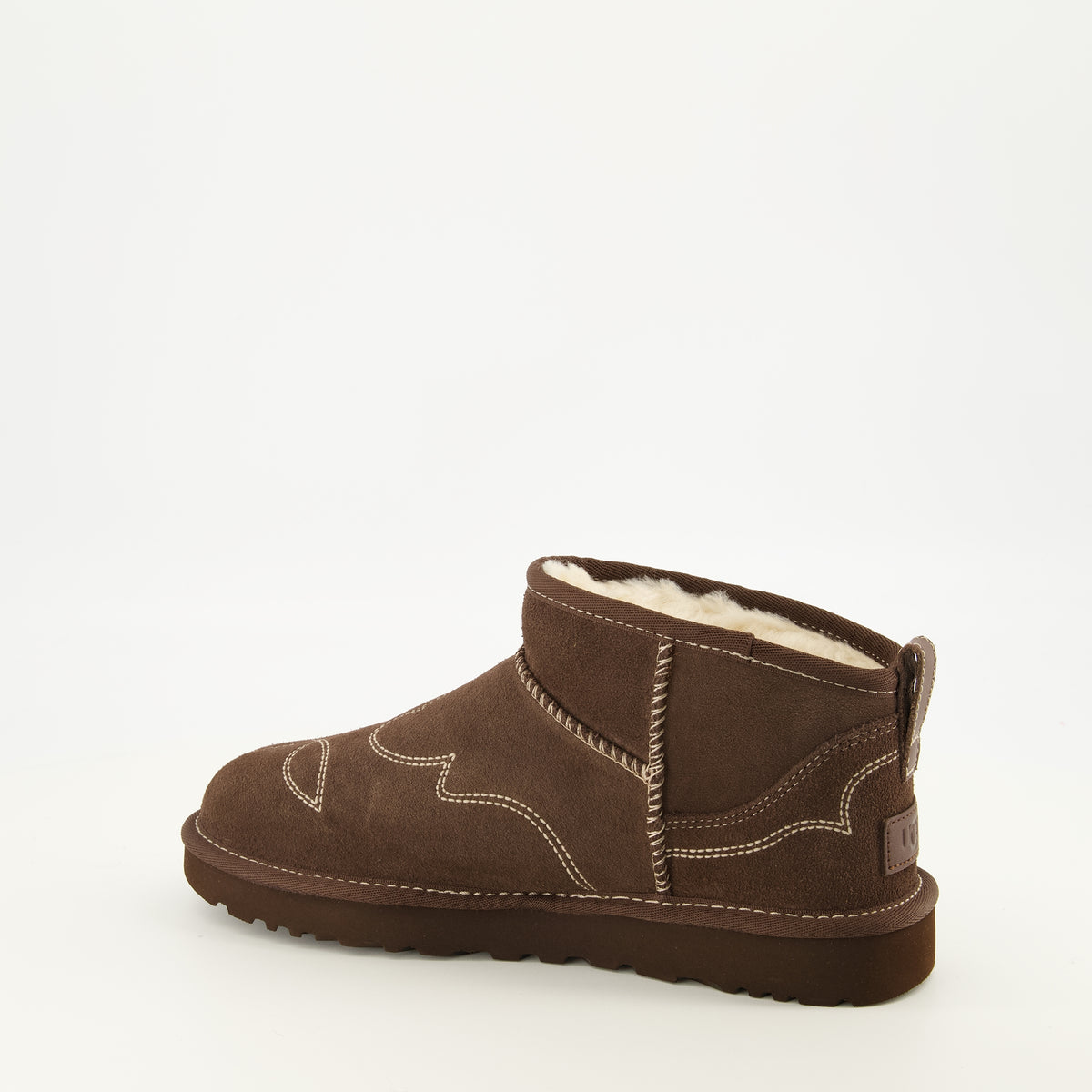 Bottines Bottes Classic Ultra mini Western marron Ugg Marron Femme