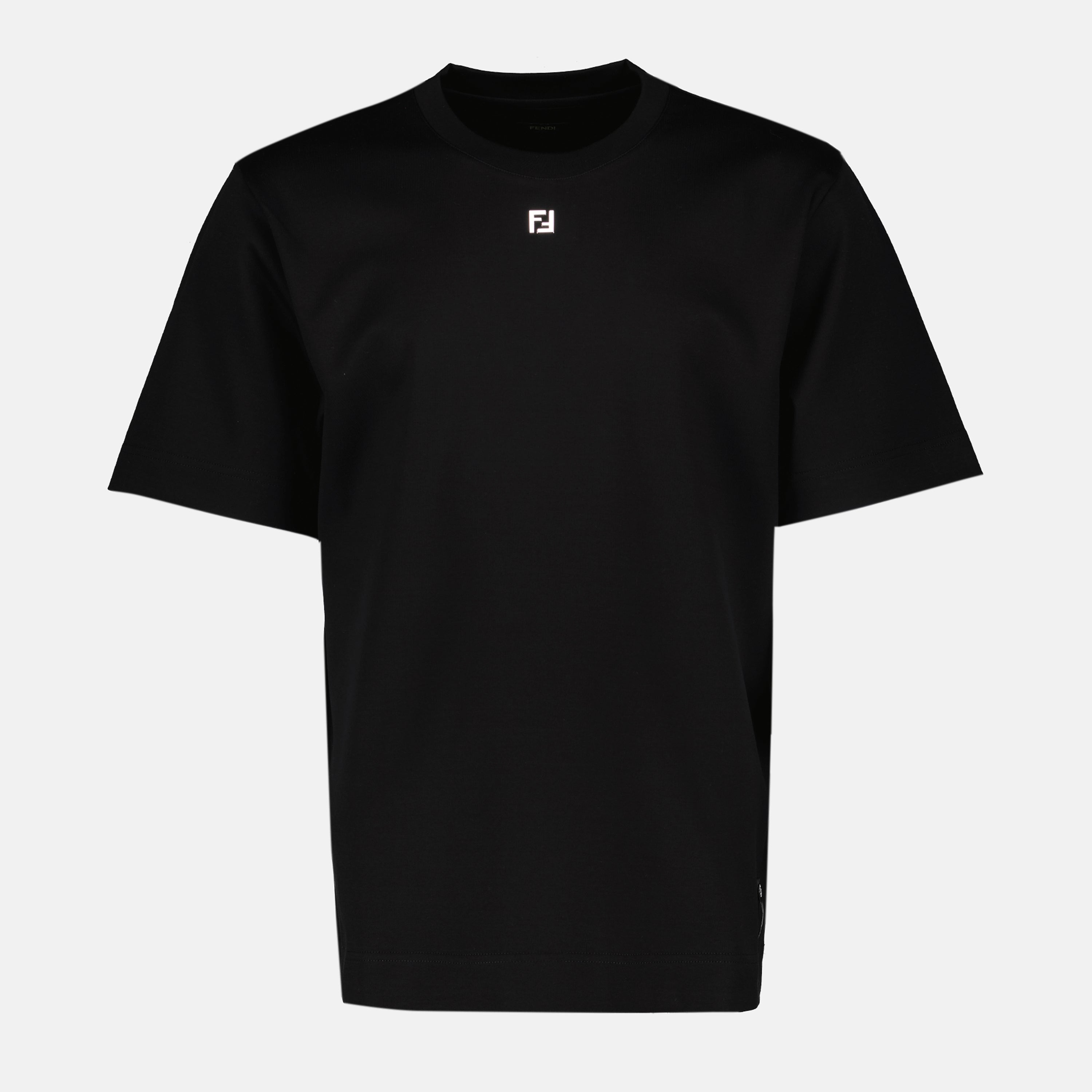 T-shirt T-shirt in cotone Fendi Nero Homme