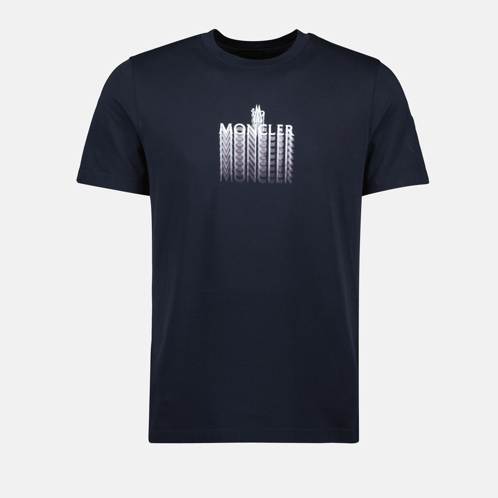 T-shirts Faded Logo T-Shirt Moncler Dark blue Homme