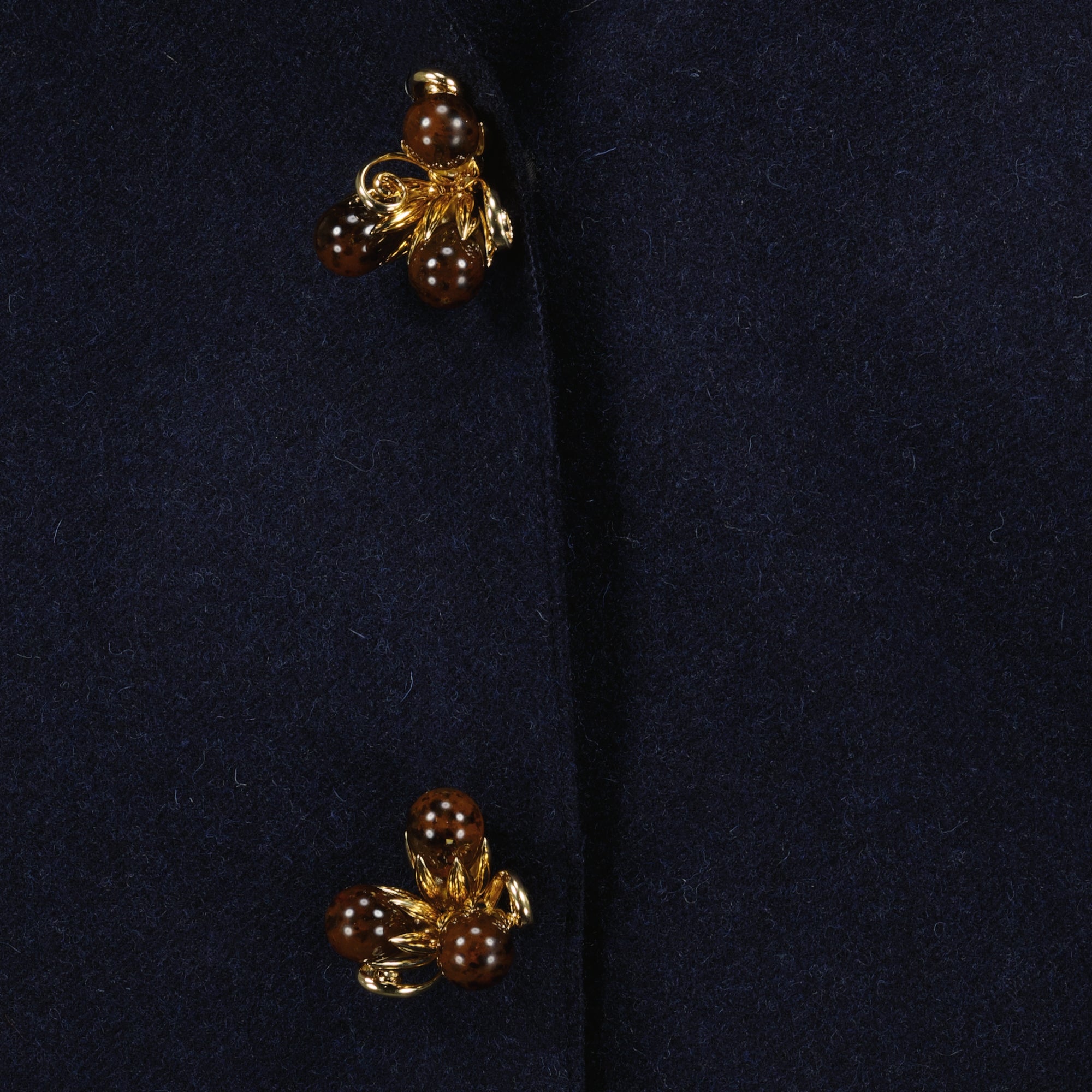 Manteaux Shetland-Juwelenmantel Prada Bleu foncé Femme