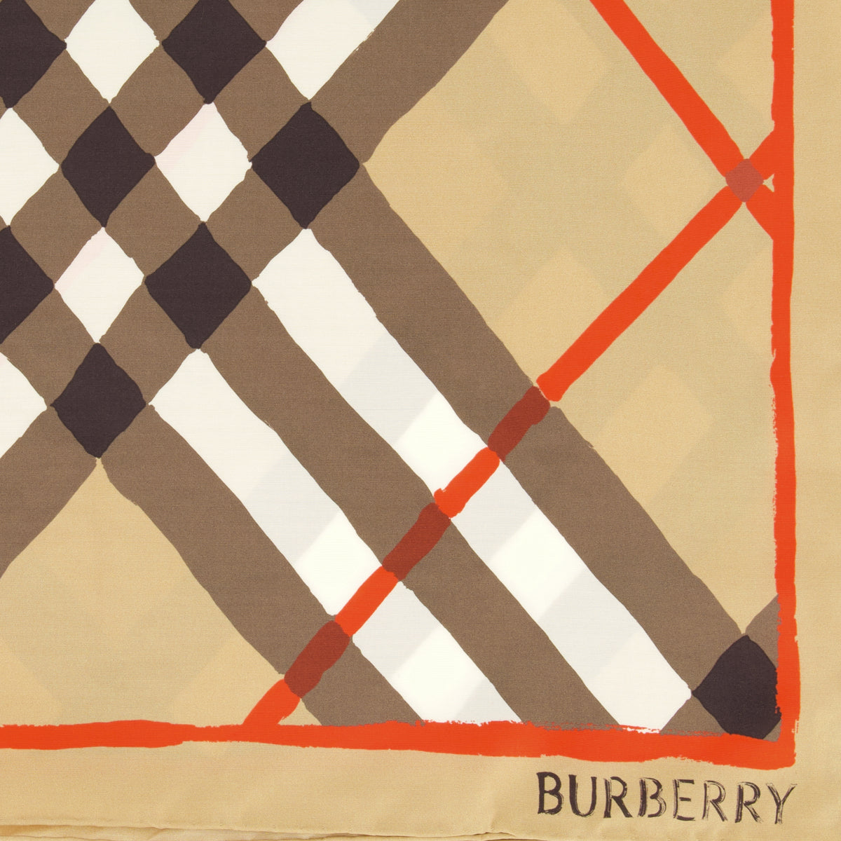 Écharpes, foulards et gants 베이지 아가일 체크 스카프 Burberry Marron Unisexe