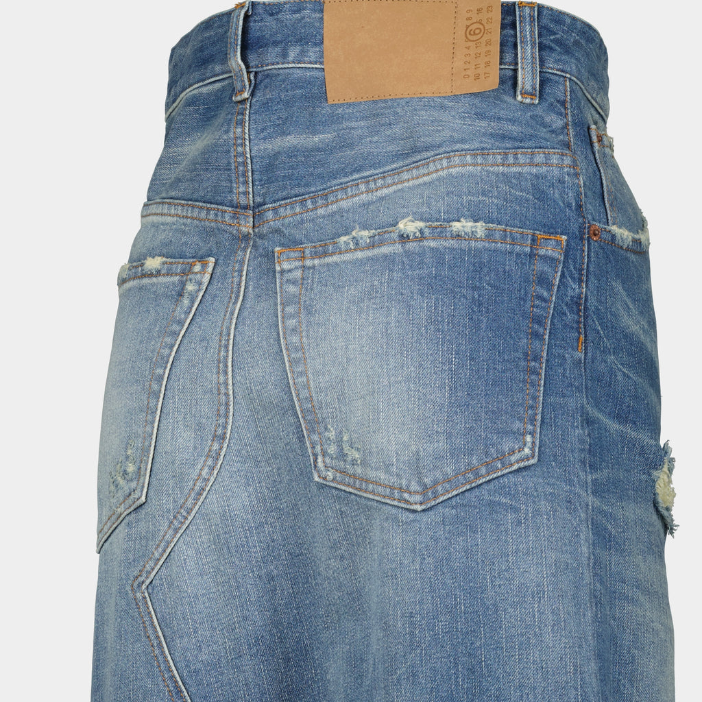 Skirts Worn long skirt Mm6 Blue Femme