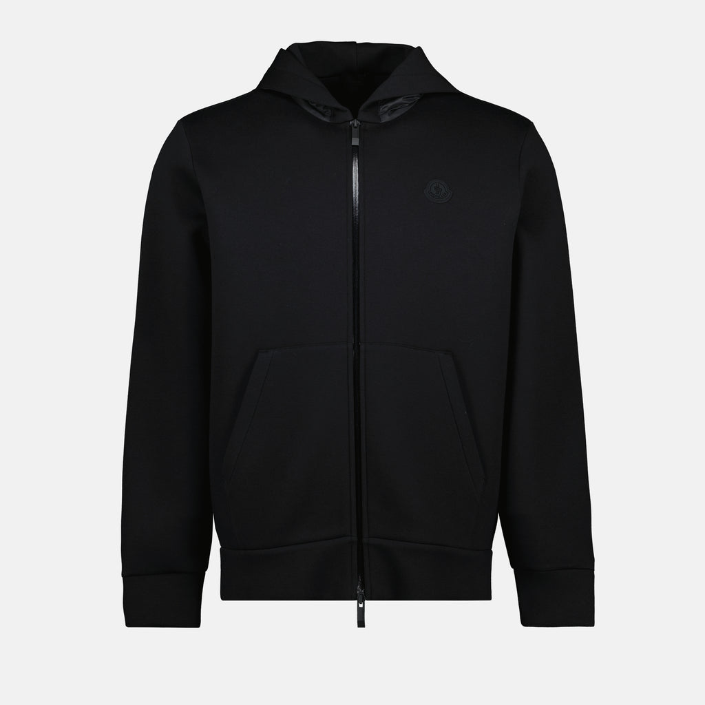Sudaderas Sudadera de Neopreno con Cierre Moncler Negro Homme