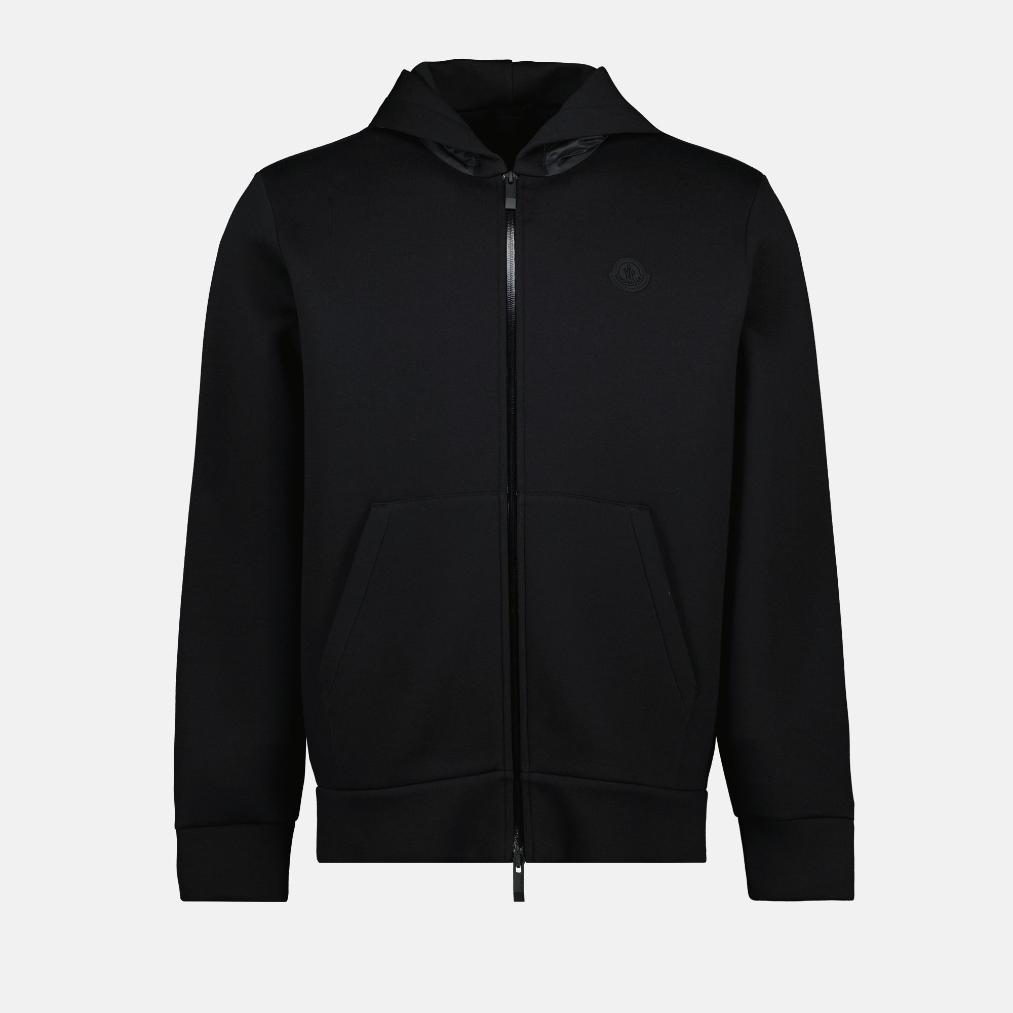 Sweatshirts Sweat zippé en néoprène Moncler Noir Homme