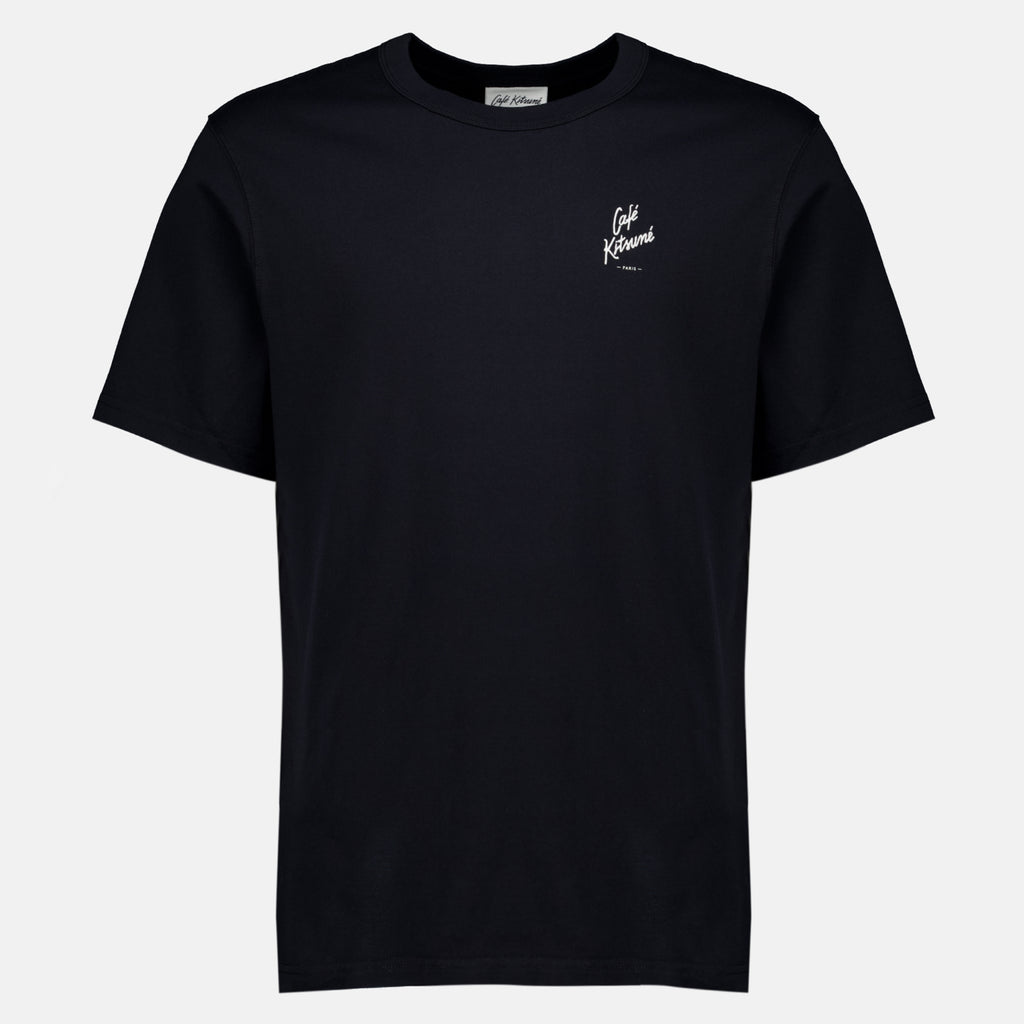 T-shirts T-shirt brodé noir Maison Kitsune Noir Homme
