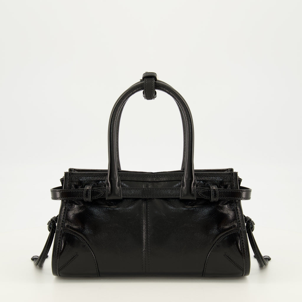 Sacs à main et épaule ミニボニー レザー バッグ ブラック Prada Noir Femme