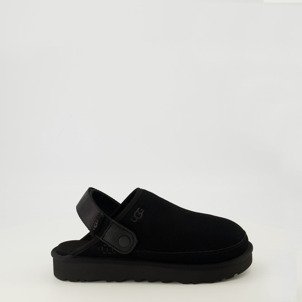Image de l'article Sabots GoldenCoast II noir de la marque Ugg pour Homme - Saison Printemps-Été 2026 - Vue latérale droite