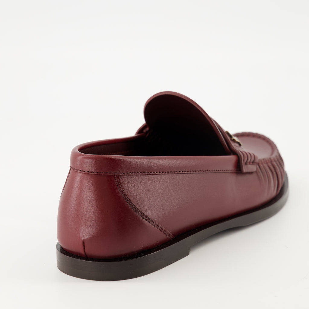 Image of the Laurent loafers from the brand Saint Laurent for Women - Autumn-Winter 2025 Season - Back view