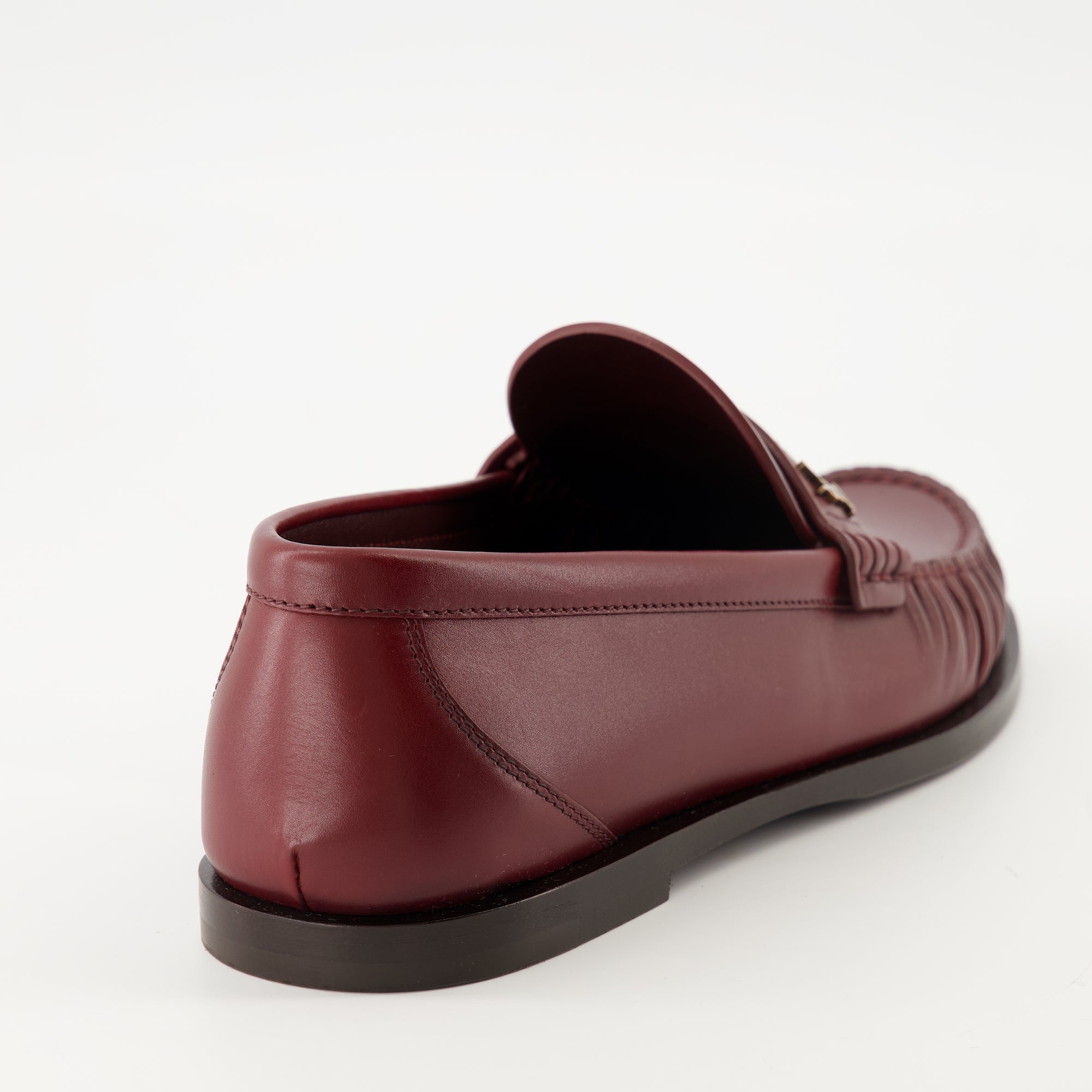 Image of the Laurent loafers from the brand Saint Laurent for Women - Autumn-Winter 2025 Season - Back view