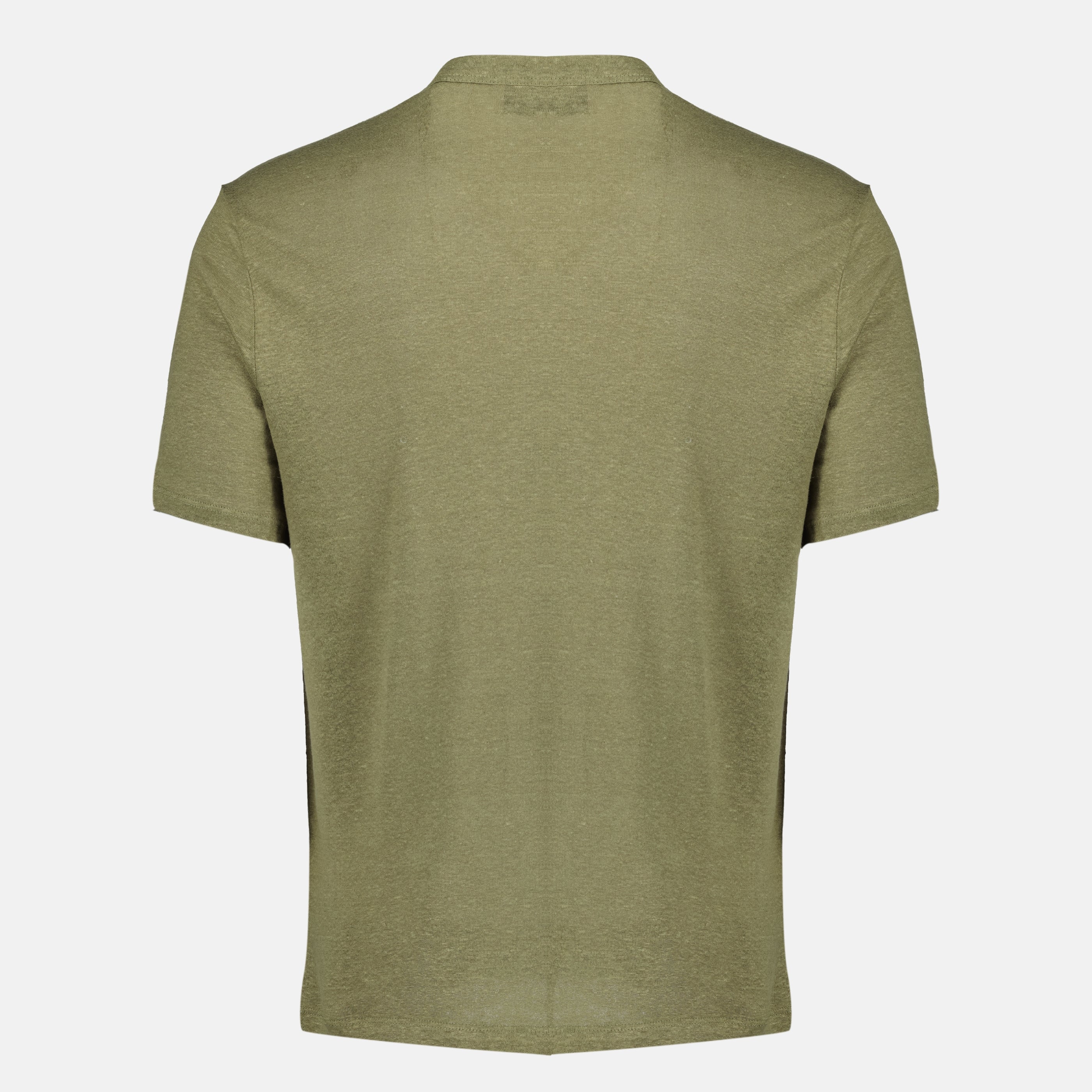 T-shirts T-shirt Garment en lin kaki Officine Générale Vert Homme