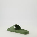 Imagen de las chanclas SA-Swim kaki de Diesel para Hombre - Temporada Primavera-Verano 2026 - Vista tres cuartos trasera derecha