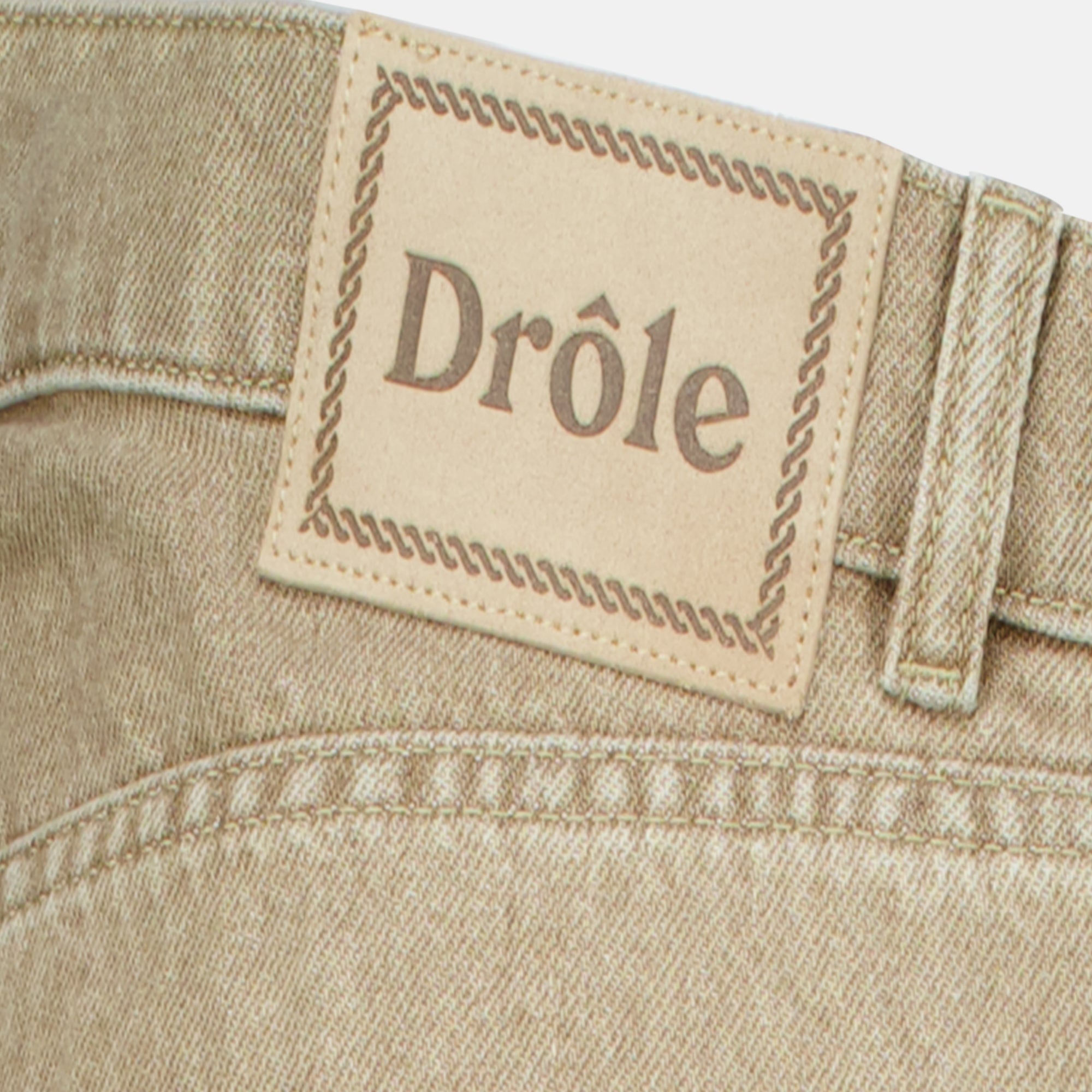 Pantalons Jean en denim kaki Drole De Monsieur Beige Homme