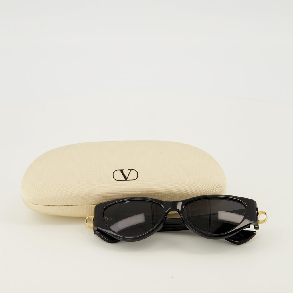 Lunettes 검은 고양이눈 안경 (아세테이트) Valentino Garavani Noir Femme