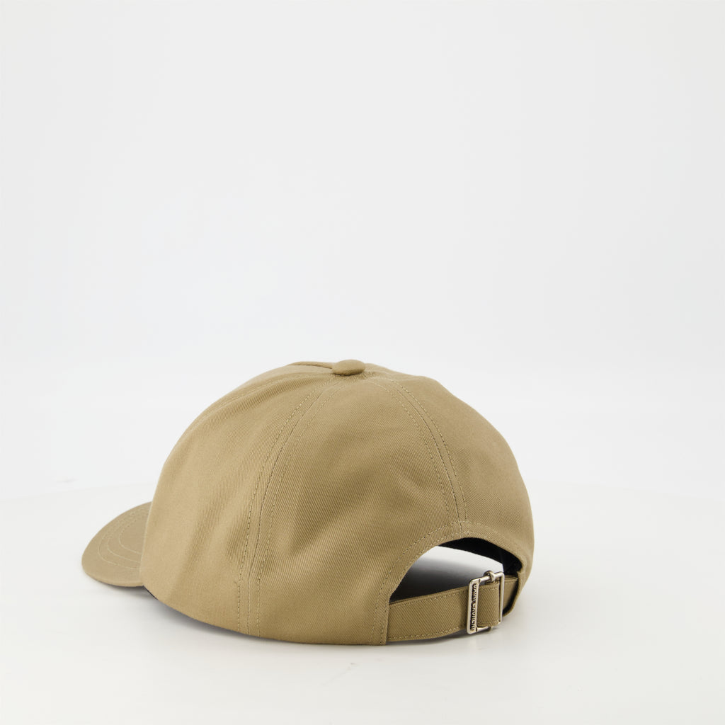 Cappelli, berretti e beanie Cappellino in Cotone Ricamato Saint Laurent Beige Homme