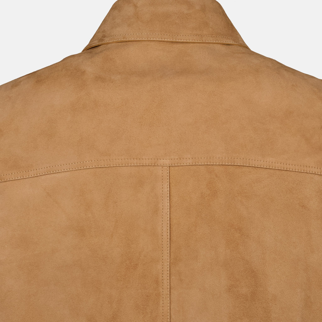 Manteaux Blouson en cuir d'agneau Dior Marron Homme