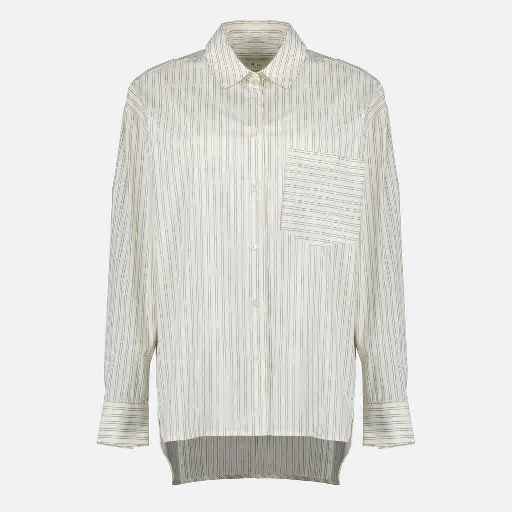 Chemises Camisa Listrada Oversized Iro Beige Femme