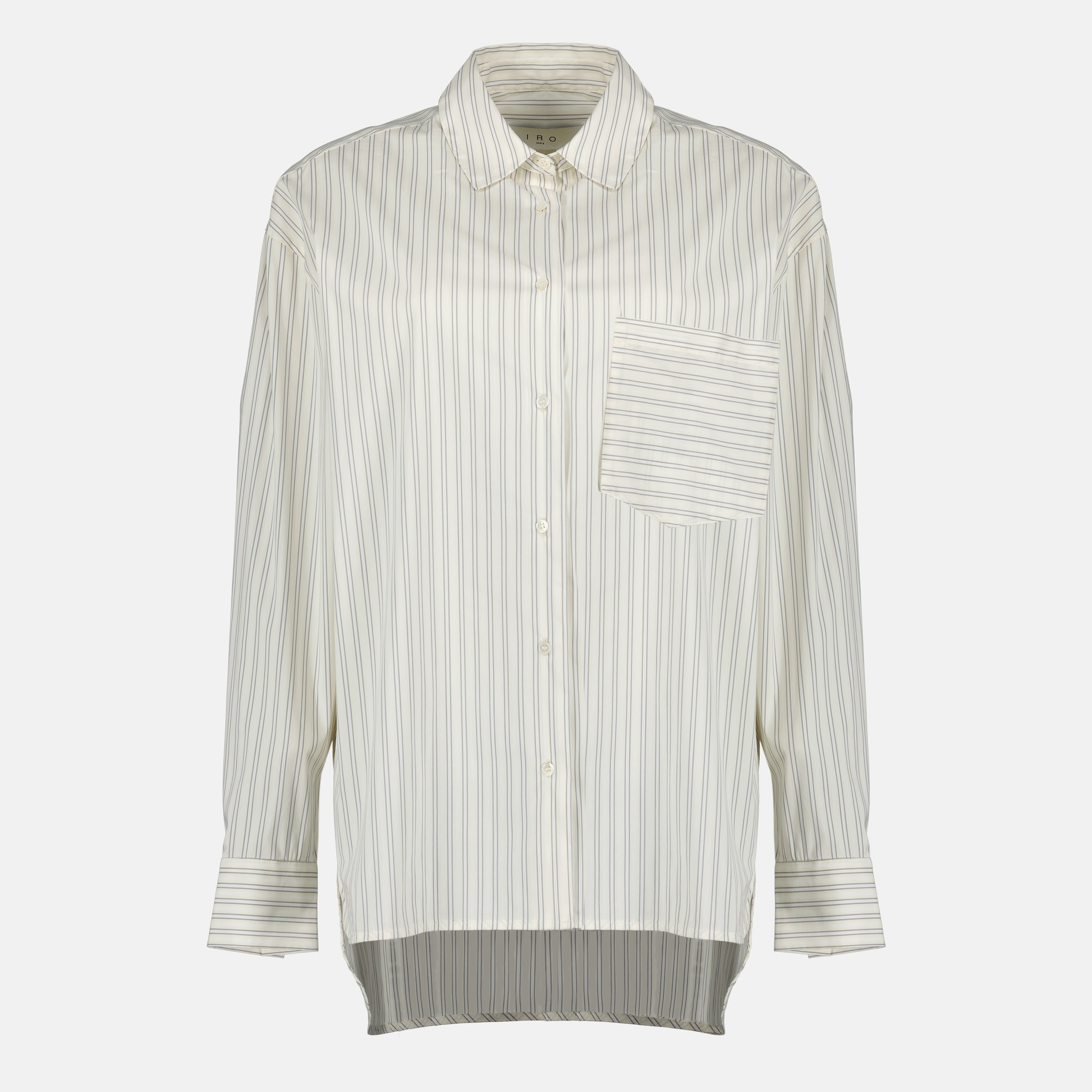 Chemises Camisa Listrada Oversized Iro Beige Femme