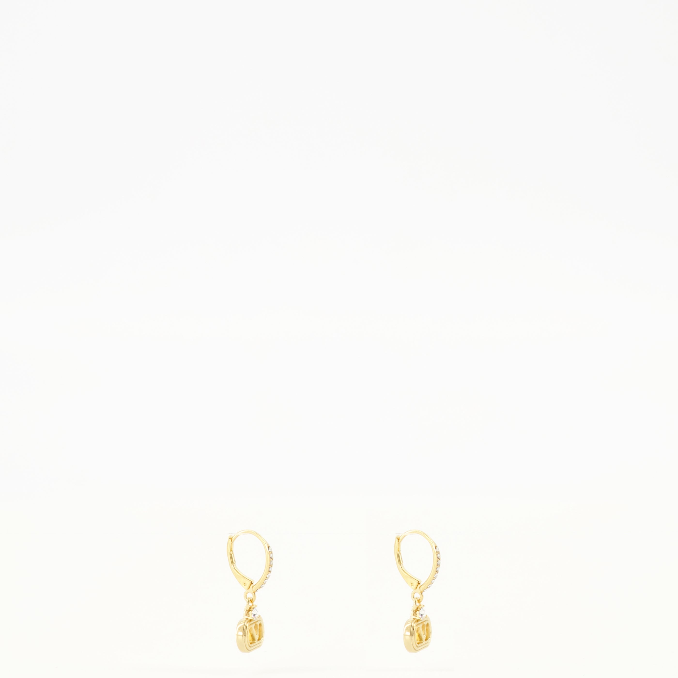 Bijoux Boucles d'oreilles Ovalette en métal et cristaux Swarovski® doré Valentino Garavani Doré Femme