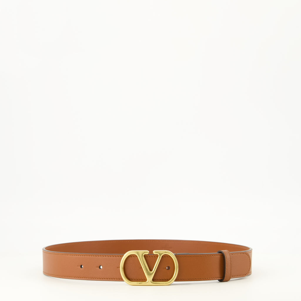 Ceintures Cintura in Pelle Marrone VLogo Valentino Garavani Marron Femme