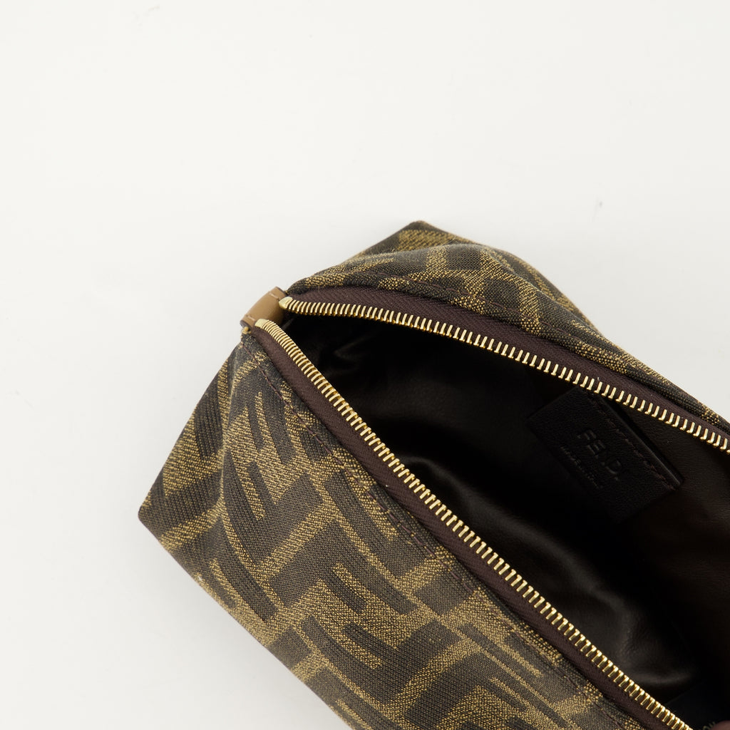 파우치 Petite trousse de toilette Baguette Fendi 갈색 Femme